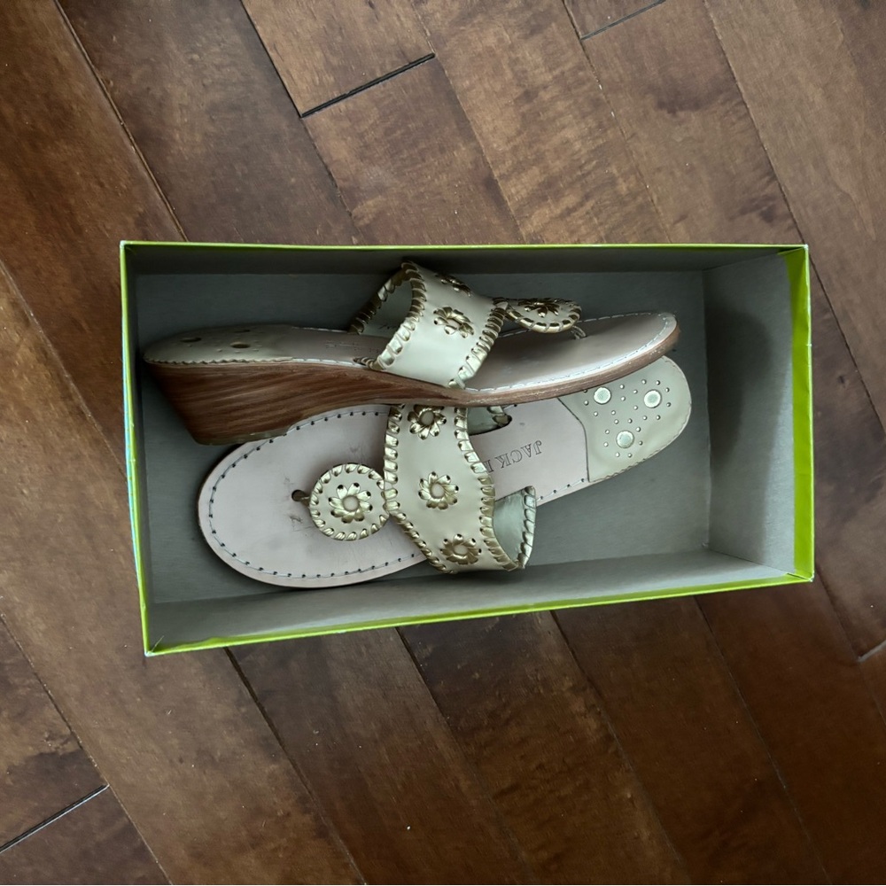 Jack Rogers Nantucket Gold Midwedge